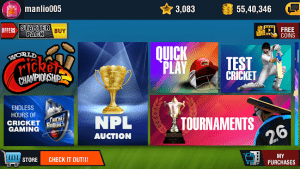 World Cricket Championship 2 WCC2 MOD APK Android 2.8.9 Screenshot