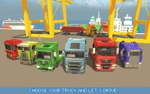 Blocky Truck Driver Urban Transport MOD APK Android 1.9 Screenshot