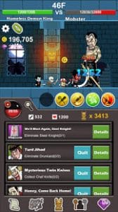 Homeless demon king idle game mod apk android 3.22 screenshot