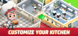 Idle restaurant tycoon build a cooking empire mod apk android 1.2.0 screenshot