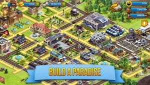 Tropic paradise sim town building city game mod apk android 1.5.2 screenshot