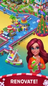 Match town makeover renovation match 3 puzzle mod apk android 1.8.900 screenshot