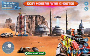 Sci fi cover fire 3d offline shooting games mod apk android 1.0 screenshot