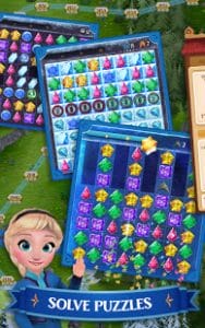 Disney frozen free fall play frozen puzzle games mod apk android 10.1.2 screenshot