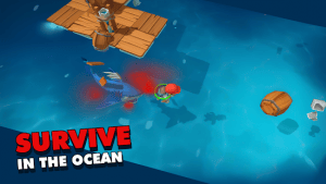 Epic raft fighting zombie shark survival games mod apk android 1.0.0 screenshot