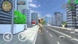 Super crime steel war hero iron flying mech robot mod apk android 1.2.2 screenshot