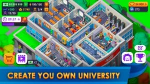 University empire tycoon idle management game mod apk android 0.96 screenshot