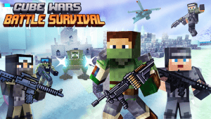 Cube wars battle survival mod apk android 1.55 screenshot