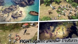 Lost in blue survive the zombie islands mod apk android 1.34.7 screenshot