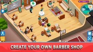 Idle barber shop tycoon business management game mod apk android 0.9.2 screenshot