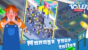 Toilet empire tycoon idle management game mod apk android 1.2.9 screenshot