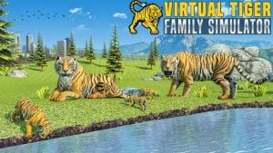 Virtual tiger family simulator wild tiger games mod apk android 1.10 screenshot