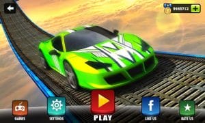 Impossible car stunt games extreme racing tracks mod apk android 3.0 screenshot