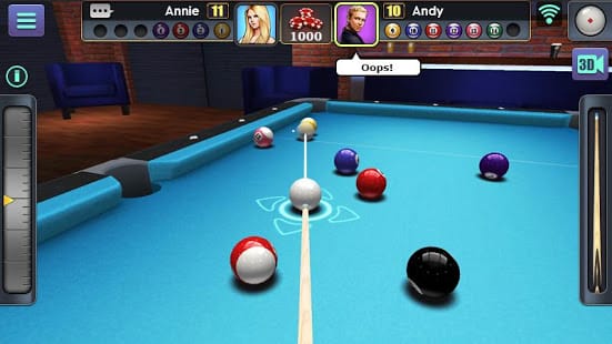 Stream Play 8 Ball Pool with MOD Long Lines on Android: AN1