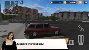 Big city wheels courier simulator mod apk android 1.28 screenshot