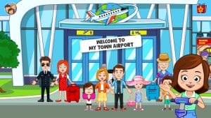 My town airport. free airplane games for kids mod apk android 1.02 screenshot