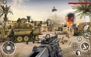 Heroes strike commando world war pacific shooter mod apk android 4.3 screenshot
