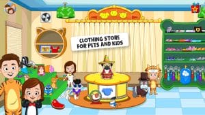 My town pets, animal game for kids mod apk android 1.02 screenshot