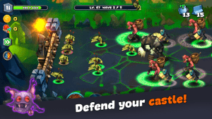 Magic siege castle defender tactical offline rpg mod apk android 1.95.57 screenshot