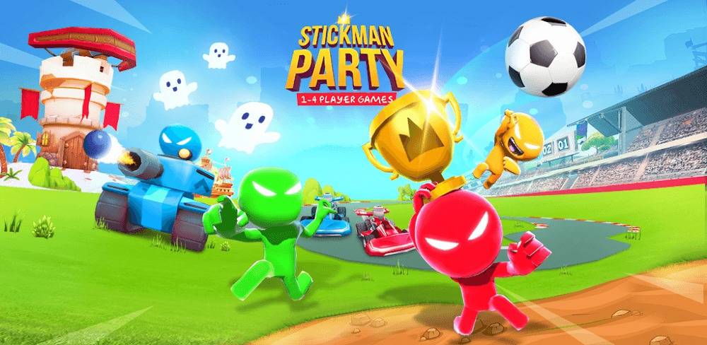 Stickman party 1 2 3 4 player game mod apk 2.3.5 unlimited money