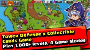 Crazy defense heroes td game mod apk android 3.5.6 screenshot