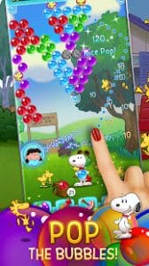 Bubble shooter snoopy pop mod apk android 1.70.500 screenshot