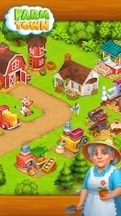 Farm town family farming day mod apk1