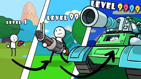 One gun stickman mod apk1