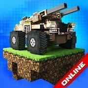 Blocky Cars tank games online MOD APK 8.3.6 Damage Multiplier, God Mode