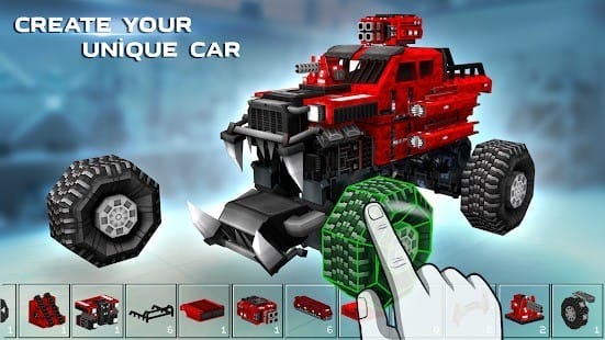 Blocky cars tank games online mod apk1