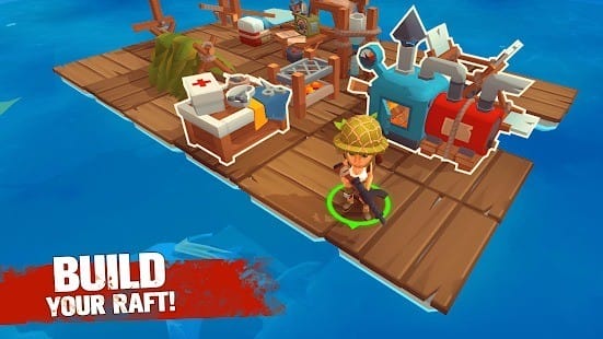 Grand survival raft games mod apk1