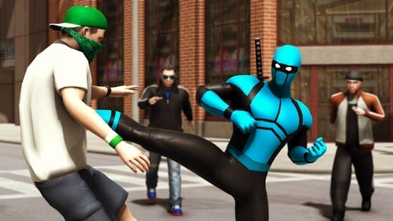 Blue ninja superhero game mod apk 12.1 unlimited money, vip1