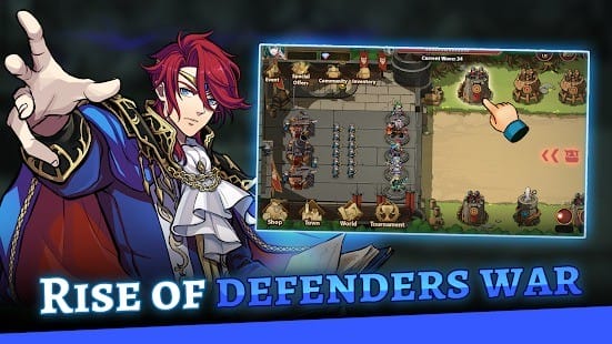 Rise of the defenders idle td mod apk 1.2.1.1 unlimited money1
