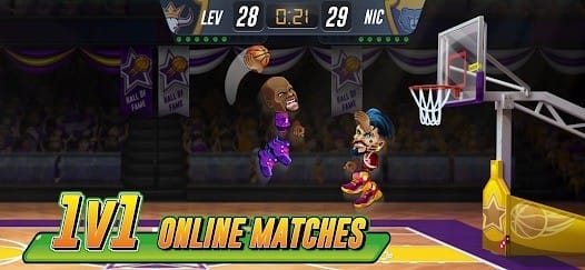 Basketball Arena Online Game MOD APK 1.108.2 Speed, Freeze Opponent, Mega Basket Banner