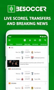 BeSoccer Soccer Live Score Premium MOD APK 5.2.9 Unlocked Banner