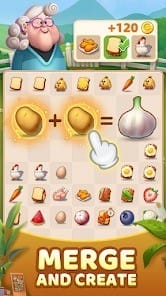 Chef merge fun match puzzle mod apk 1.4.1 unlimited diamonds, energy1