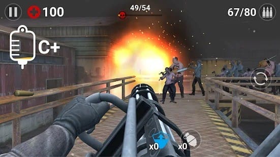 Gun trigger zombie mod apk 1.6.2 dumb enemy god mode1