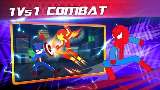 Super stickman heroes fight mod apk 3.3 free purchase1