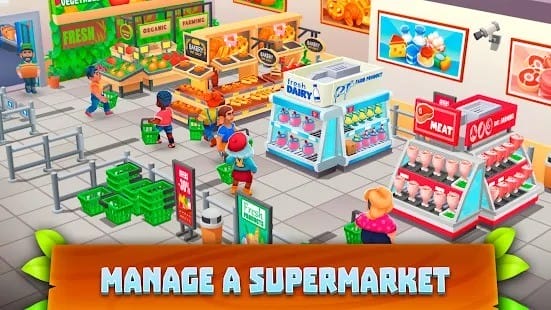 Supermarket village farm town mod apk 0.9.6 unlimited money1