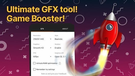 GFX Tool Game Booster Premium APK MOD 1.4.7 Unlocked Banner