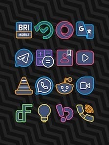 Garis dark lines icon pack apk 3.8 patched1