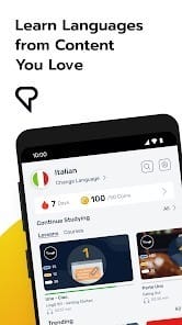 LingQ Learn 42 languages Premium MOD APK 5.5.9 Unlocked Banner