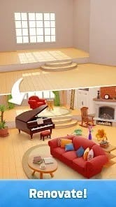 Mergedom home design mod apk 2.2.2 unlimited money1
