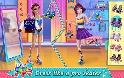 Roller skating girls mod apk 1.1.9 unlocked all items1