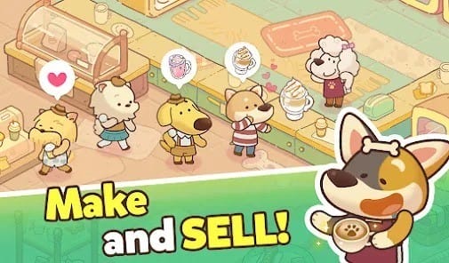 Dog cafe tycoon mod apk 1.0.21 unlimited gems, vip enabled1