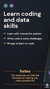Enki Learn data science coding tech skills Premium MOD APK 2.8.4 Unlocked Banner