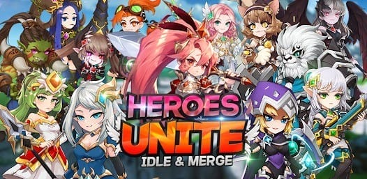 Heroes unite idle merge mod apk 2.4.0 weak enemy1