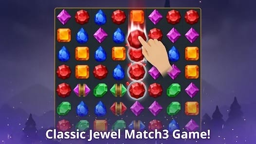 Jewels magic mystery match3 mod apk 22.0728.09 auto clear stage1