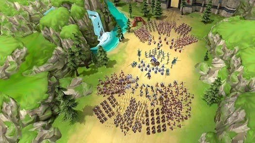 Kingdom clash battle sim mod apk1