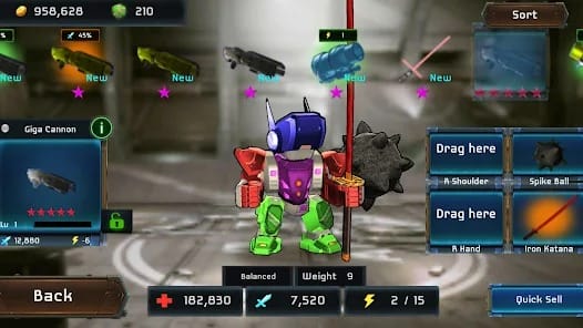 Megabots battle arena mod apk 3.71 god mode1